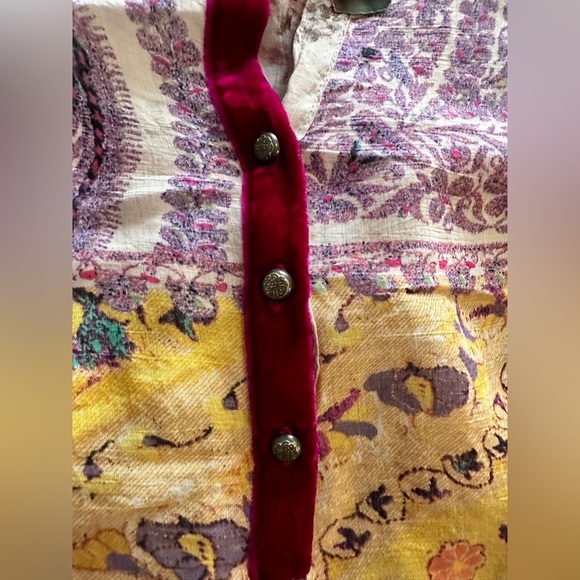 Aratta Silent Journey cream sheer blouse size L - Picture 5 of 7